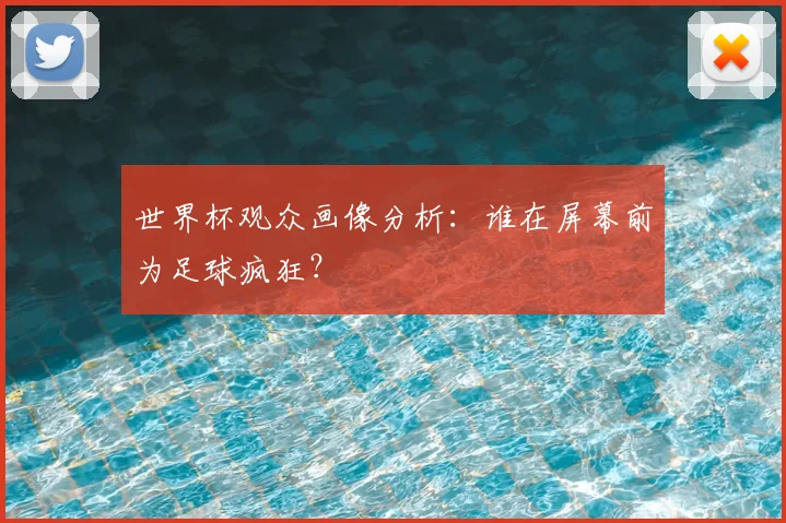 世界杯观众画像分析：谁在屏幕前为足球疯狂？